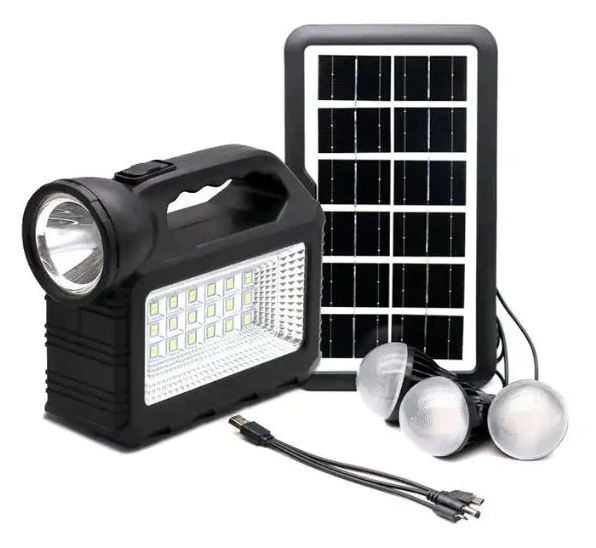 Kit solar multifunctional 80W GD 101 cu lanterna